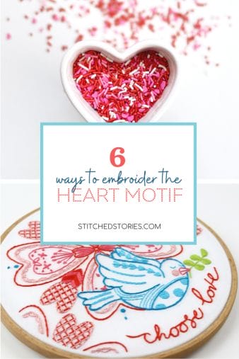 How to Embroider a Crazy Heart Two Ways