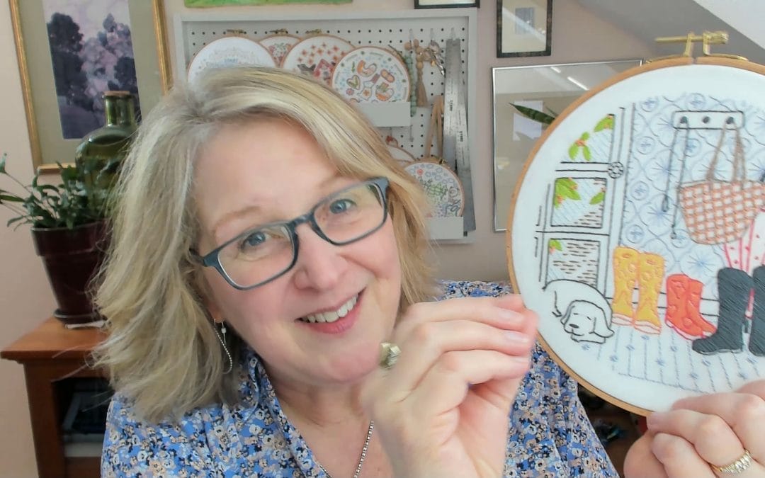 Satin Stitch Tips for Hand Embroidery and our Rainy Day Kit