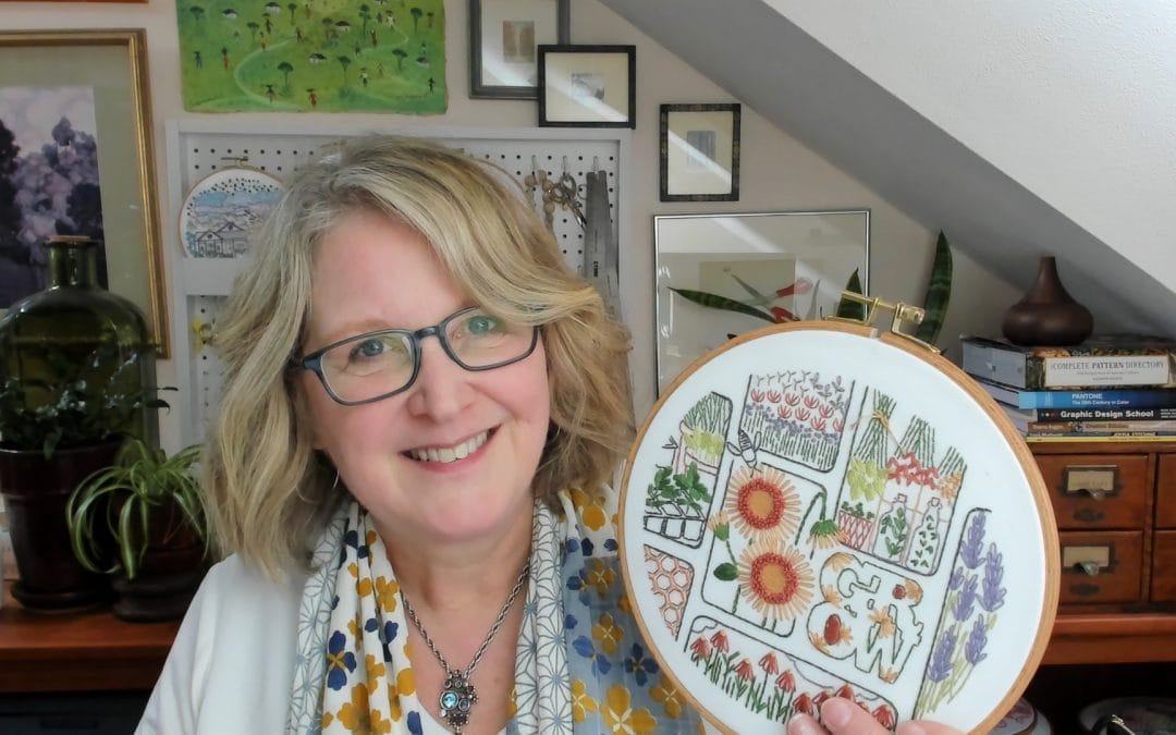 Mixing complex embroidery projects with easy ones