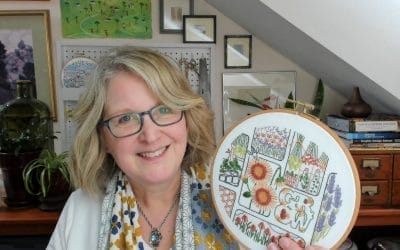 Mixing complex embroidery projects with easy ones