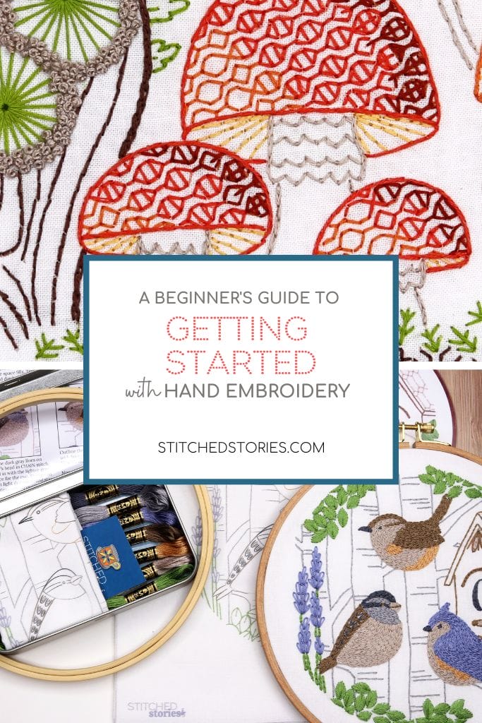 blog post title image for "Getting Started with Hand Embroidery"