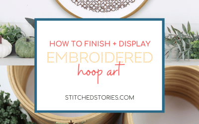 How to Finish and Display Embroidered Hoop Art