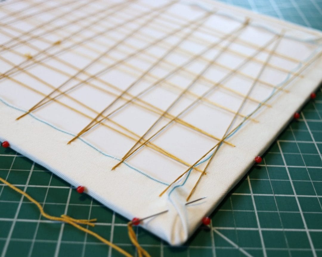 how to frame an embroidery stitch sampler yourself