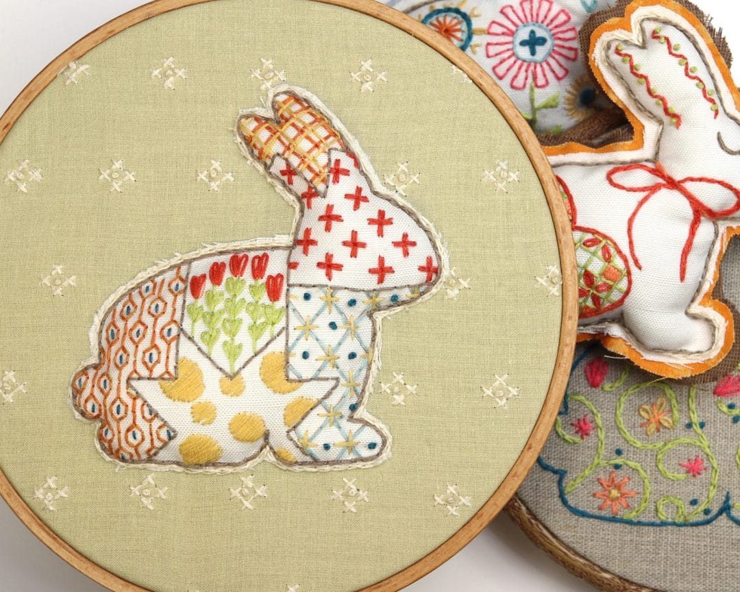 stuffed bunny embroidery projects 