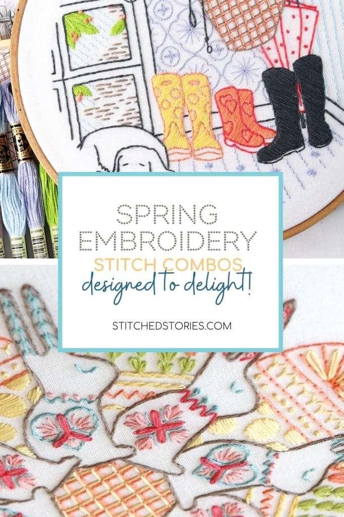 Spring Embroidery Stitch Combinations Designed to Delight | Stitched Stories Embroidery